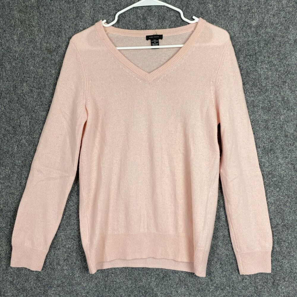 only mine Sweater Womens Size M Pink Cashmere Preppy Casual Cottagecore